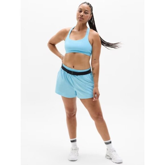 Athleta M Train Free Sport Bra Aqua Blue Medium Cup A-C - Picture 4 of 6